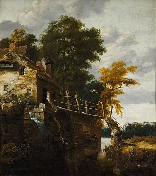 Landscape with a mill., 1650, Cornelis Dekker