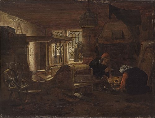 The Weaver, 1660, Cornelis Dekker
