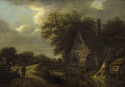 House by a Bridge, 1656, Cornelis Dekker