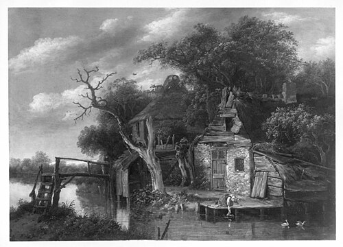 cabin near water, 1659, Cornelis Dekker