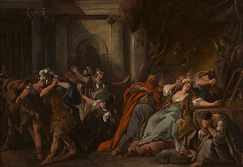 Créüse consumée par la robe empoisonnée, 1743, Jean-François de Troy
