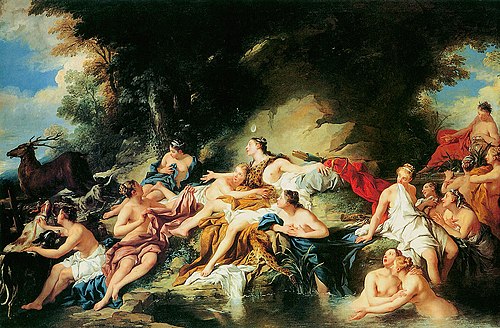 Diane suprise par Actéon, 1734, Jean-François de Troy
