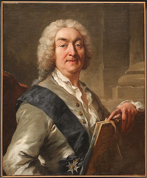 Autoportrait au carton à dessins, 1745, Jean-François de Troy