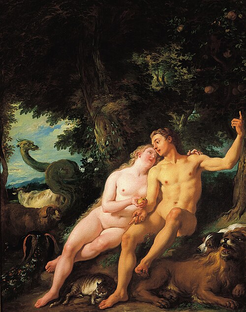 Adam et Eve, 1730, Jean-François de Troy