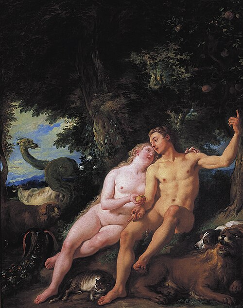 Adam and Eve, 1730, Jean-François de Troy