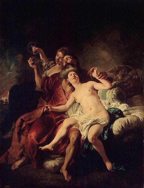Lot with His Daughters, 1721, Jean-François de Troy