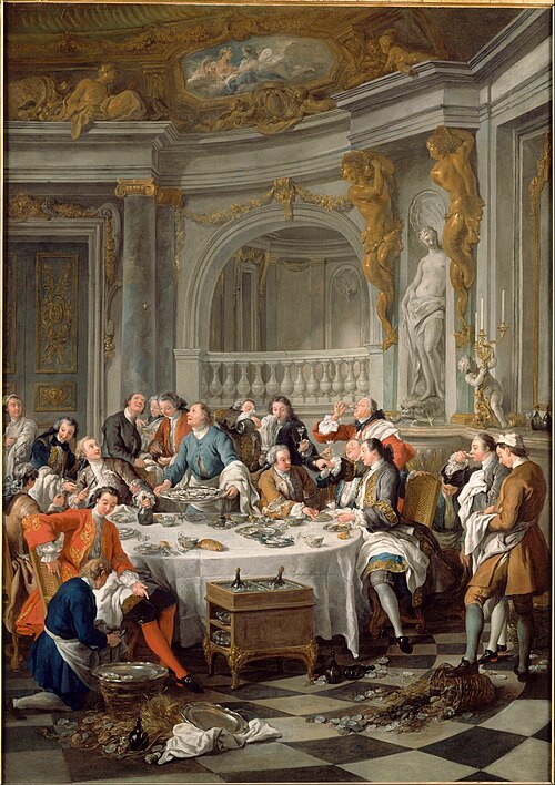 Le Déjeuner d'huîtres, 1735, Jean-François de Troy