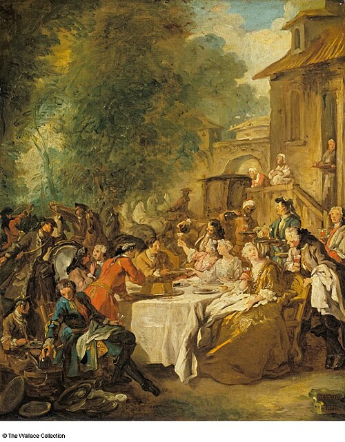 Breakfast by a Farm, 1737, Jean-François de Troy