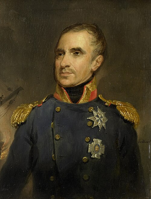 Portrait de Jonkheer Theodorus Frederik van Capellen, vice-amiral et commandant de l'escadre néerlan, 1835, Jakob Josef Eeckhout