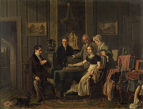 Le Jeu d'échec, 1823, Jakob Josef Eeckhout