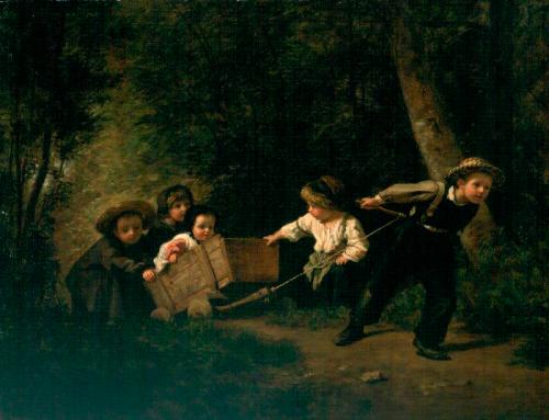 Playing at Horses, 1861, Pierre Édouard Frère