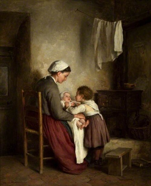 Mother and Children, 1877, Pierre Édouard Frère