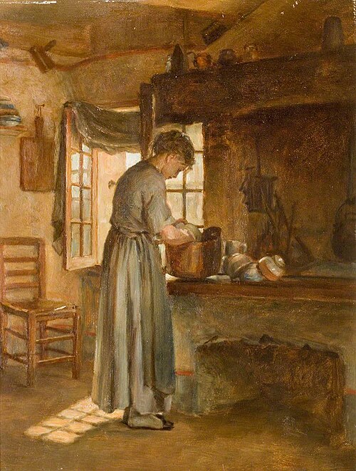 Cottage Interior, , Pierre Édouard Frère