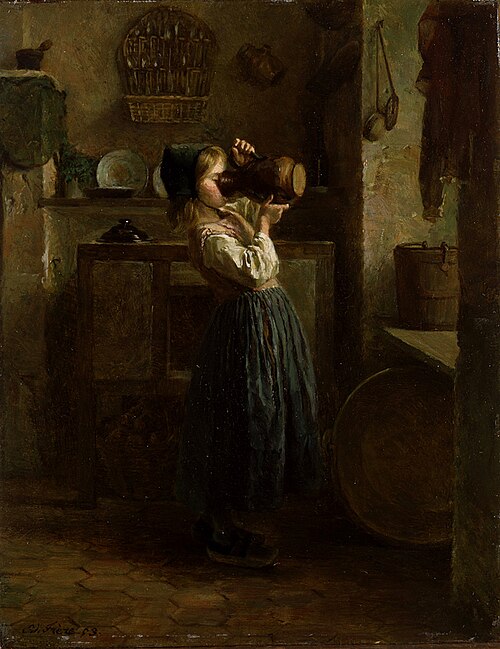 Helping Herself, 1859, Pierre Édouard Frère