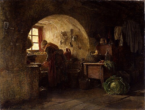 Preparing Dinner, 1858, Pierre Édouard Frère