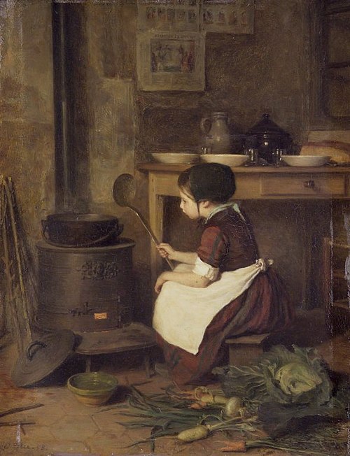 The Little Cook, 1858, Pierre Édouard Frère