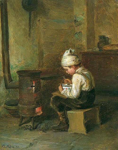 Supper Time, 1876, Pierre Édouard Frère