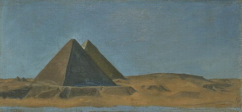 Les grandes pyramids, Egypt, 1865, Jean-Jules-Antoine Lecomte du 