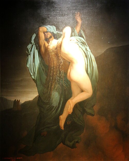 Françoise de Rimini aux enfers, 1863, Jean-Jules-Antoine Lecomte du 