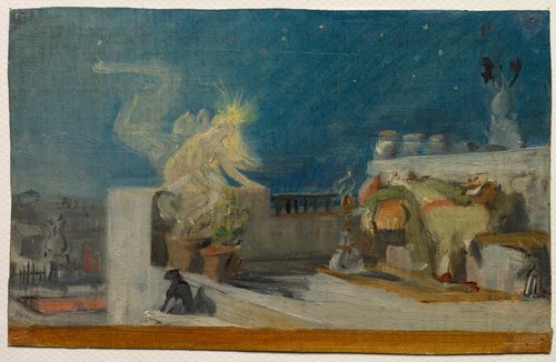 Sketch for "The Oriental Dream", 1901, Jean-Jules-Antoine Lecomte du 