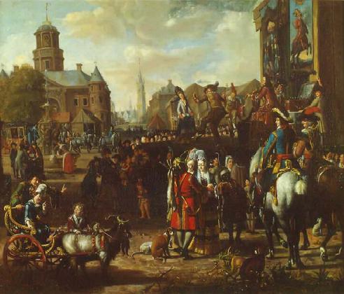 Marktbühne, 1700, Matthys Naiveu