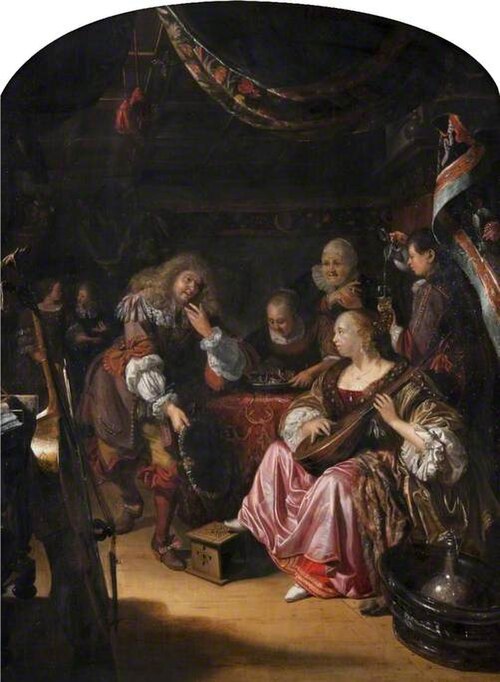 A Brothel Scene, , Matthys Naiveu