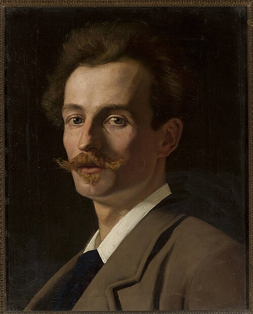 Portrait of Franciszek Krudowski, painter, 1882, Jan Styka