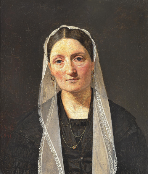 Henriette Conradine Drejer, née Løffler., 1841, Johan Vilhelm Gertner