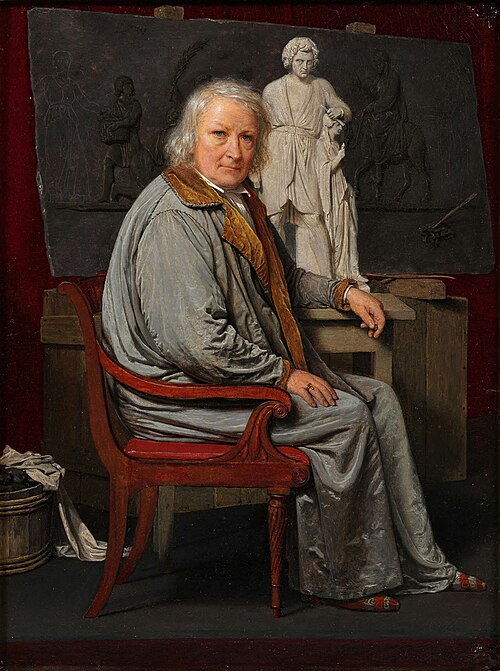 Bertel Thorvaldsen in his Studio, 1840, Johan Vilhelm Gertner