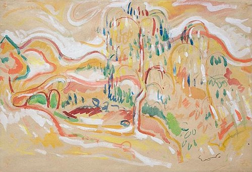 Vue du château Fallet, 1907, Othon Friesz