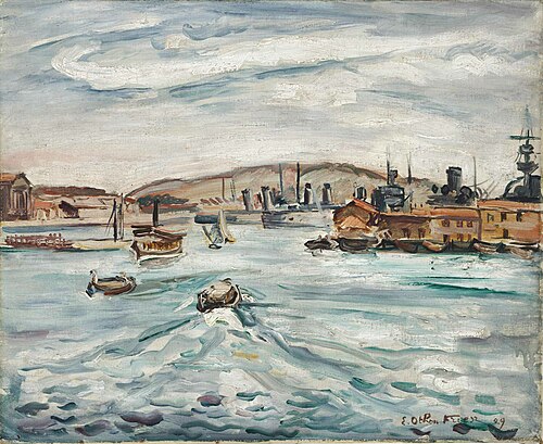 Port de Cherbourg (Othon Friesz), 1929, Othon Friesz