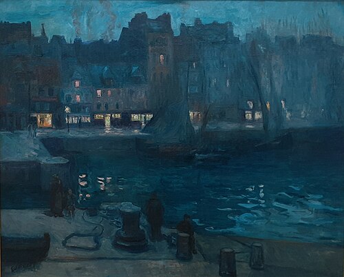Le Vieux Bassin du Havre, le soir, 1903, Othon Friesz