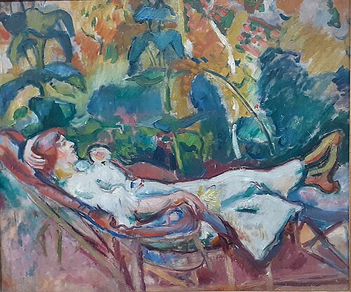 Femme à la chaise longue, 1907, Othon Friesz