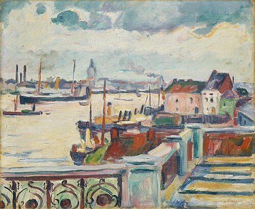 Port d'Anvers, 1906, Othon Friesz