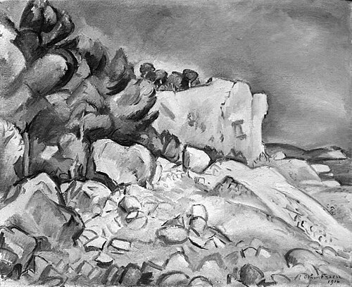 The Cliff at Sainte Marguerite, 1914, Othon Friesz
