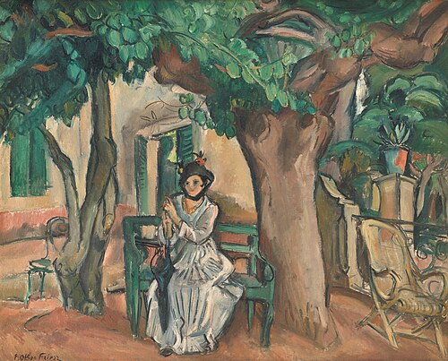La dame sur la terrasse", 1914, Othon Friesz