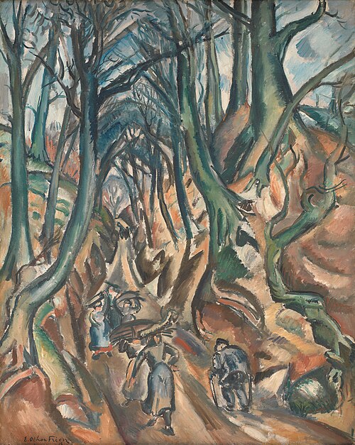 The Sunken Road in Winter, 1913, Othon Friesz