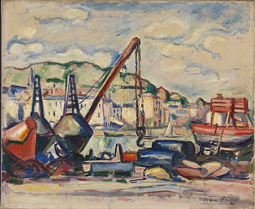 The Harbour in Honfleur, 1907, Othon Friesz