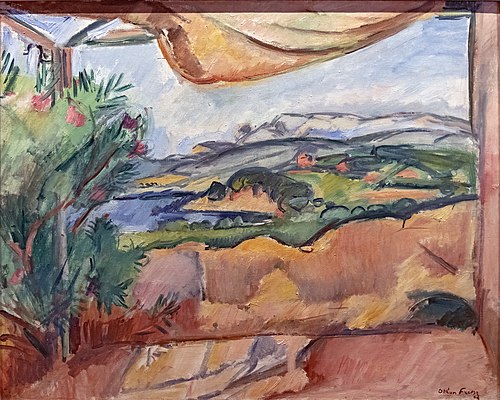 Paysage sur la terrasse, 1909, Othon Friesz