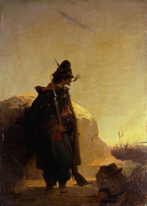 The Sentry, 1851, Gerolamo Induno