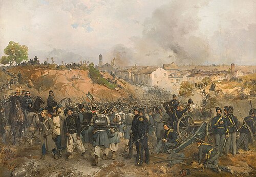 The capture of Palestro on the 30th may 1859, 1860, Gerolamo Induno