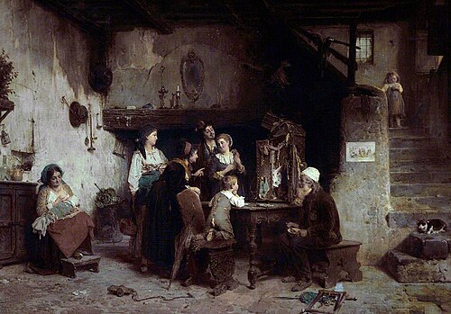 Domestic Scene, 1873, Gerolamo Induno