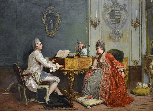 A private performance, 1872, Gerolamo Induno