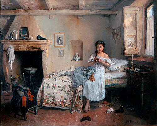 Sad feeling, 1862, Gerolamo Induno