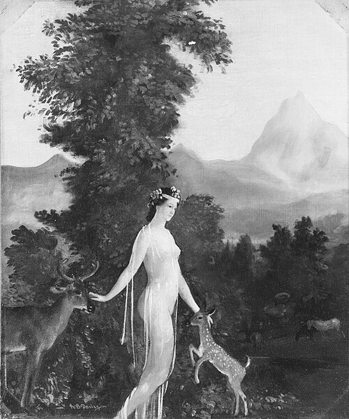 Artemis, 1909, Arthur Bowen Davies