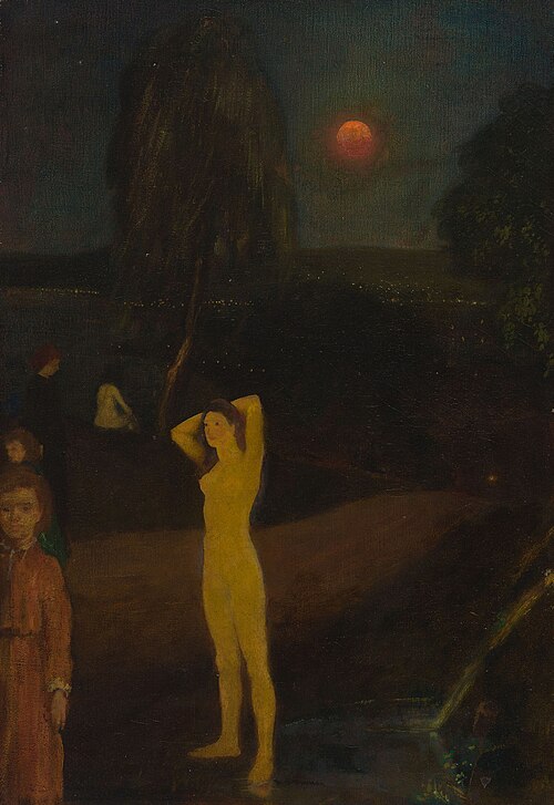 Full-Orbed Moon, 1901, Arthur Bowen Davies