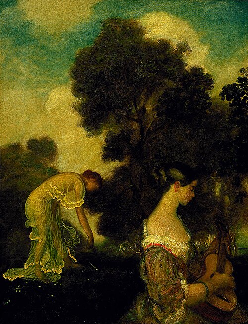 Evensong, 1898, Arthur Bowen Davies