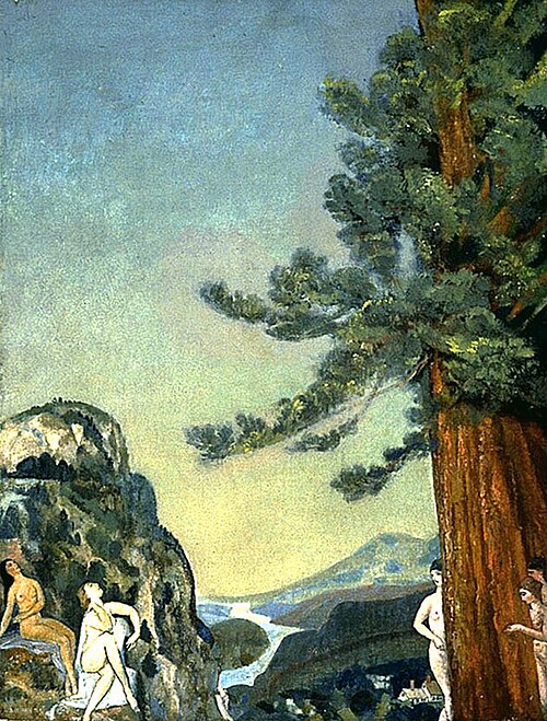 On the Cliffs, 1898, Arthur Bowen Davies