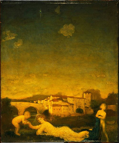 Viola Obligato, 1895, Arthur Bowen Davies