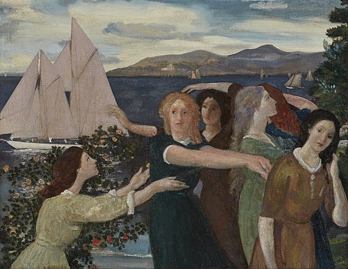 Across the Harbor, 1908, Arthur Bowen Davies